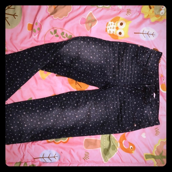 Justice Girls Size 10 Plus Patchwork Knit Denim Jeggings New with Tags